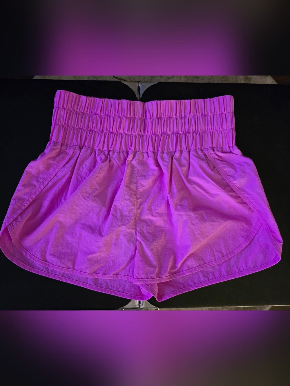 Zenana Outfitters Hot Pink High-Waist Athletic Shorts